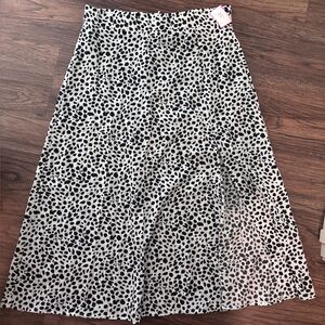 Stylish Black and White Polka Dot Skirt